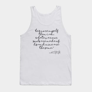 More myself than I am - Bronte quote Tank Top